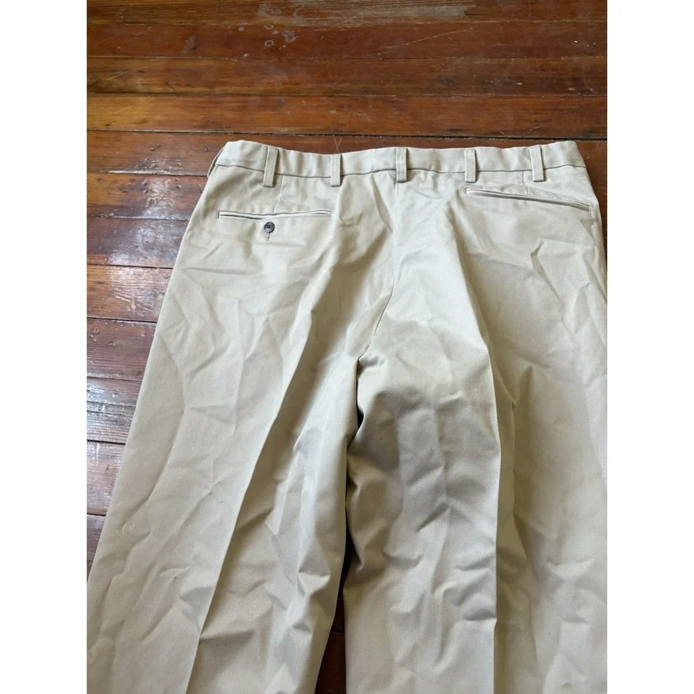 Orvis Ultimate Khaki Pants Mens 40x32 Beige Relaxed Fit Twill Trousers Pleated
